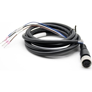 M12 DÜZ 8 PİN PVC 5 METRE SENSÖR KABLOSU