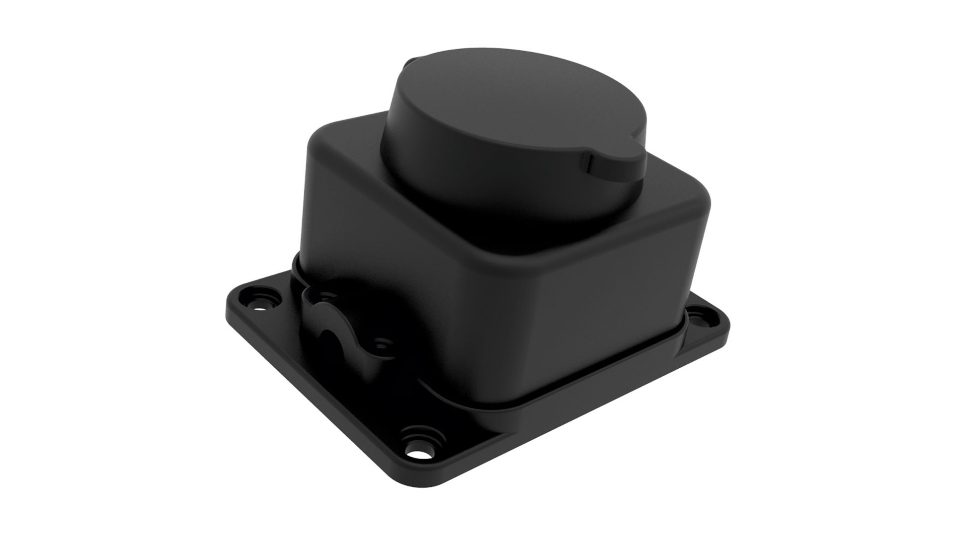 BK1-1402-3511 1X16A KAUÇUK TEKLİ DUVAR PRİZİ