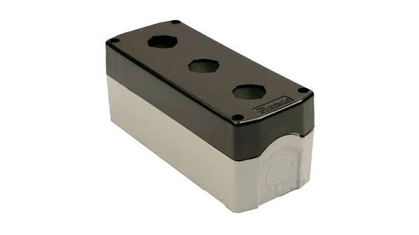 BT3-3000-0002 3LÜ BUTON KUTUSU (SIYAH) BEMİS