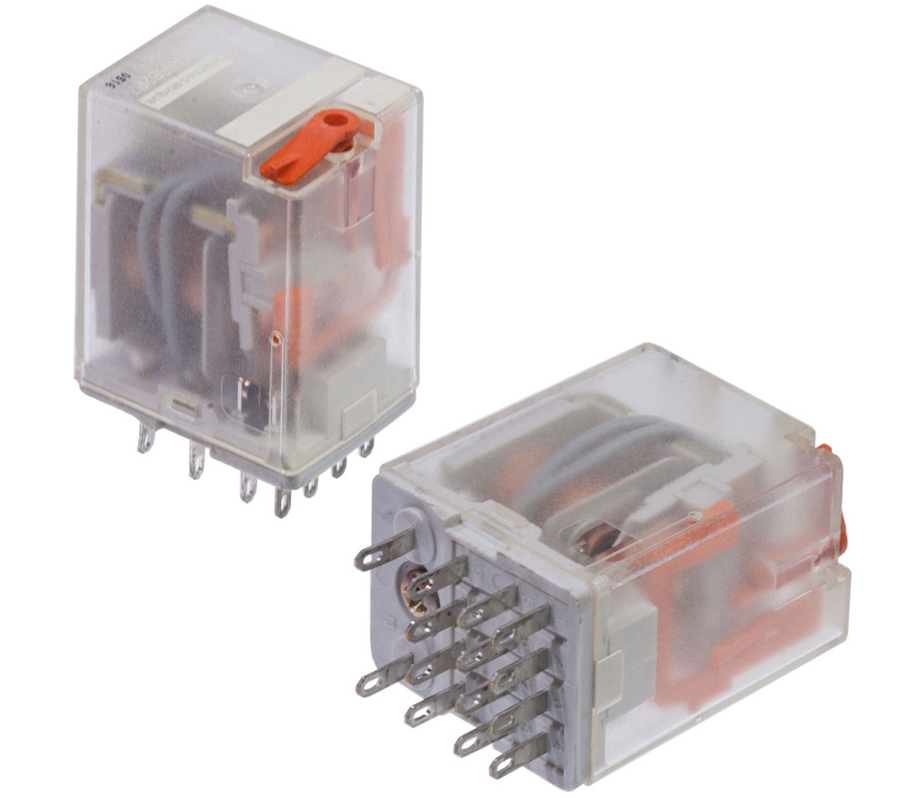 18FT-4PL 24VDC 14 PİN 4CO 5A LEDLİ TEST BUTONLU RÖLE BUTTO