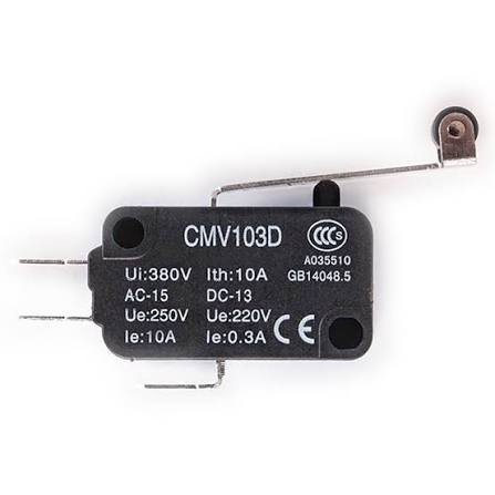 CMV103D 10A 250VAC UZUN MAKARALI KOLLU MİNİ LİMİT ŞALTERİ CNTD