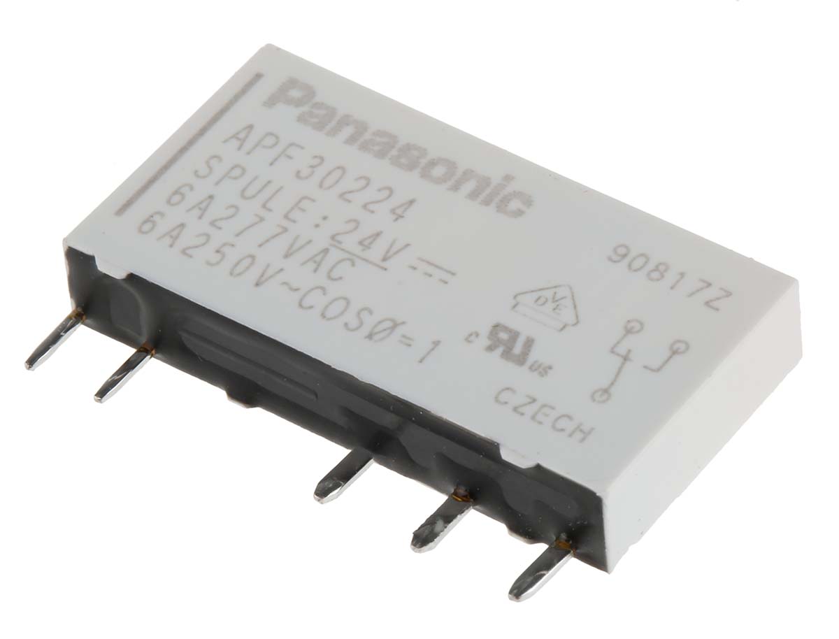 APF30224-J1 24VDC 1CO 6A SLİM PCB GÜÇ RÖLESİ PANASONIC