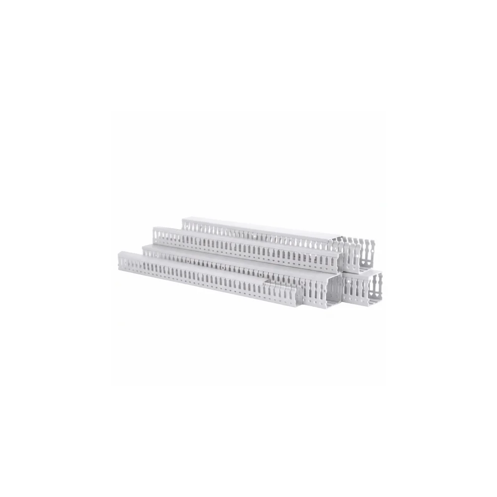 CWD 2560G 25X60MM 6MM RAL 7030 GRİ DELİKLİ KABLO KANALI ÇETİNKAYA PANO