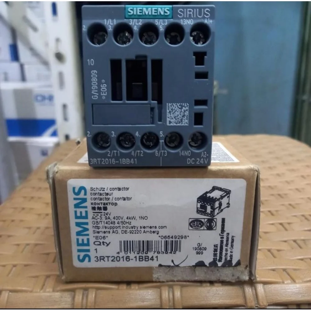 3RT2016-1BB41 4KW 24VDC KONTAKTÖR SİEMENS